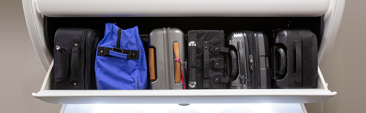 No need to shove your carry-on bag in the overhead bin thanks to free checked bags on Southwest