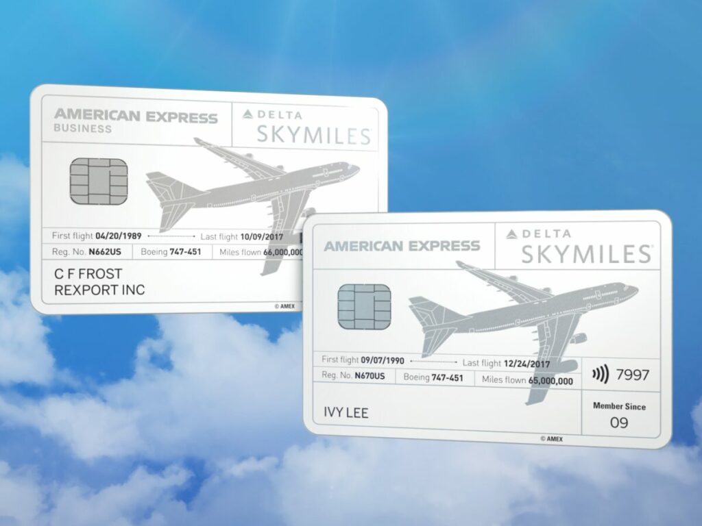 delta american express amex reserve boeing 747